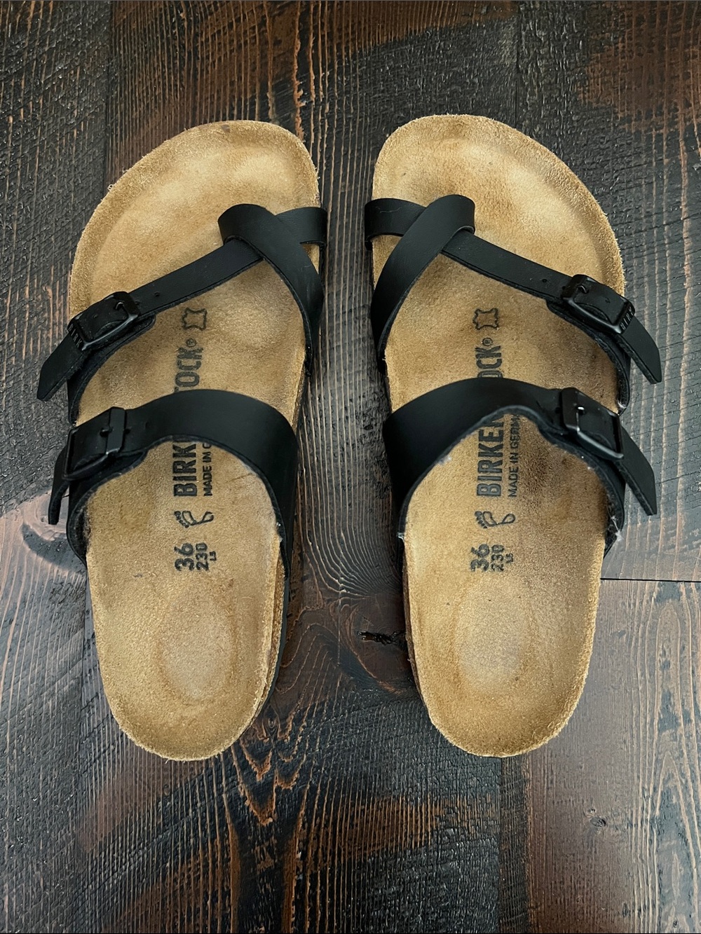 Birkenstock Black Sandals size 36